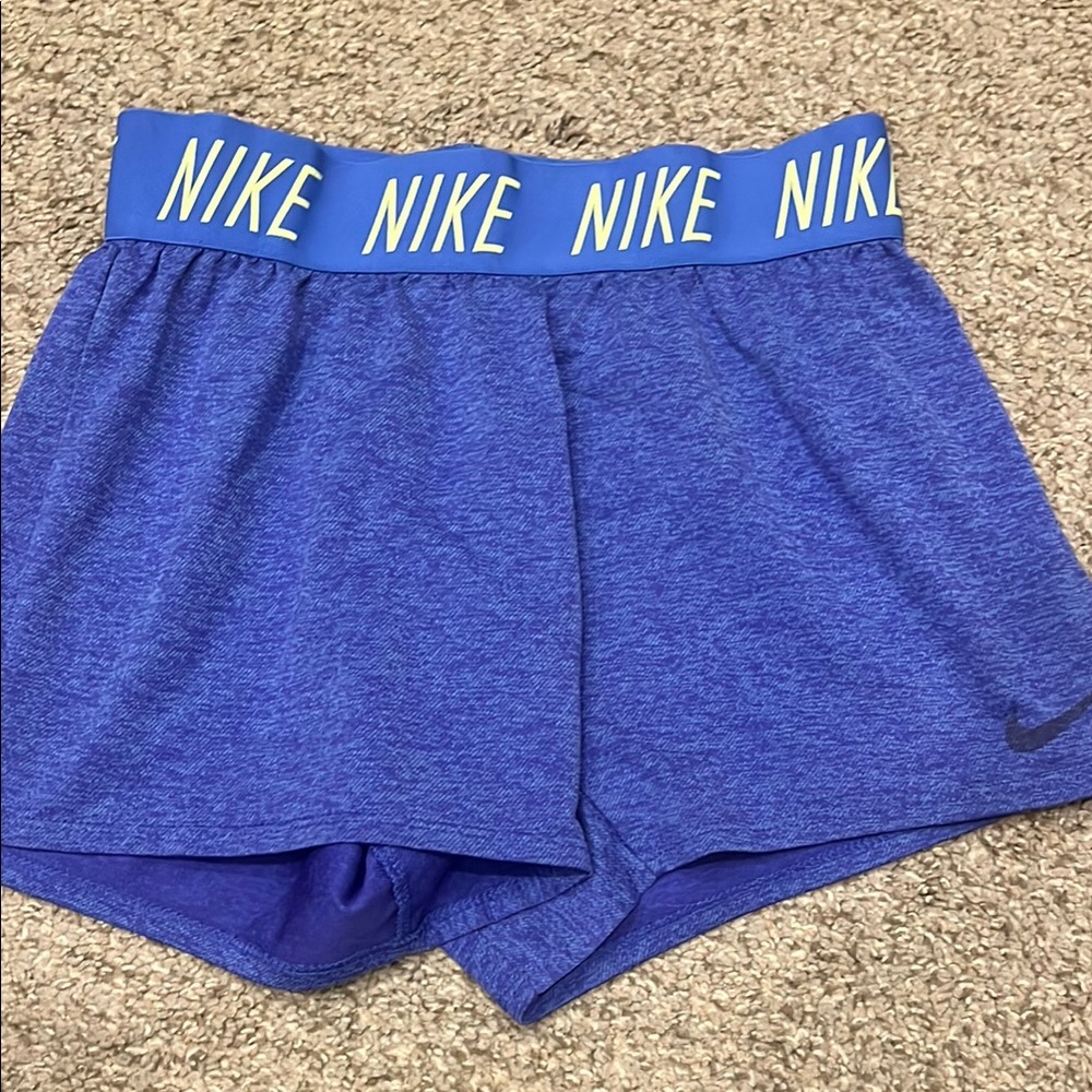 Nike Blue Athletic Shorts with Elastic Waistband